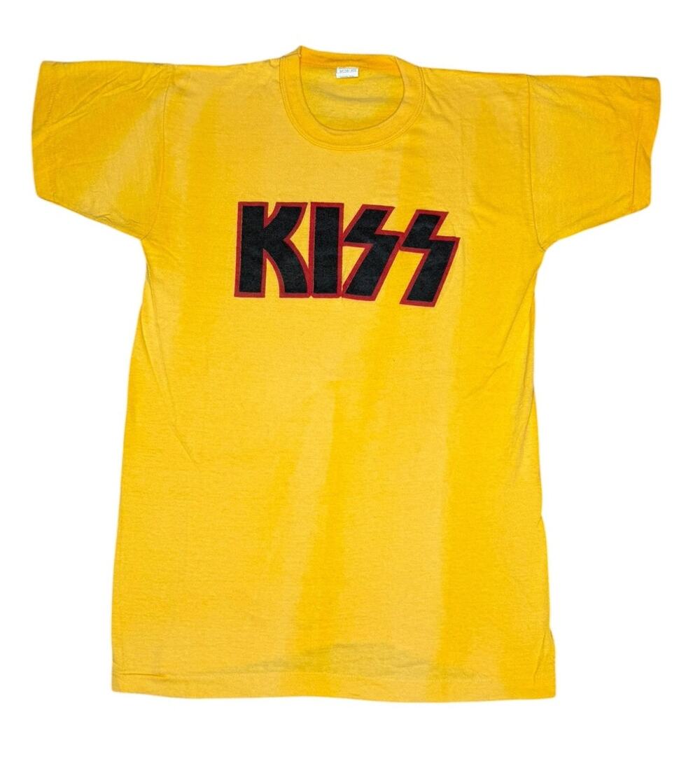 Vintage 80s Kiss Logo Band T-Shirt